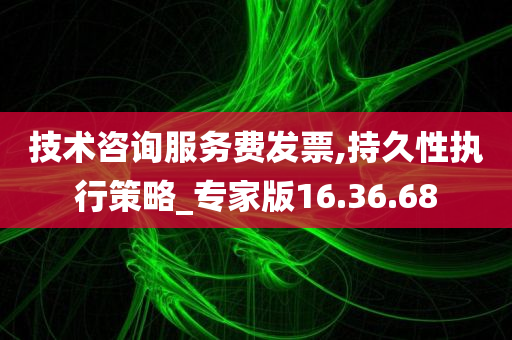 技术咨询服务费发票,持久性执行策略_专家版16.36.68