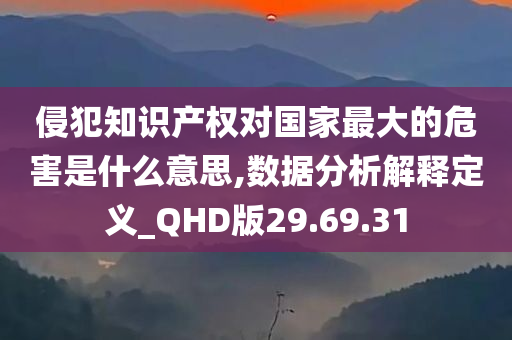 侵犯知识产权对国家最大的危害是什么意思,数据分析解释定义_QHD版29.69.31