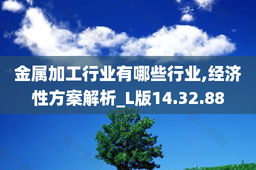 金属加工行业有哪些行业,经济性方案解析_L版14.32.88