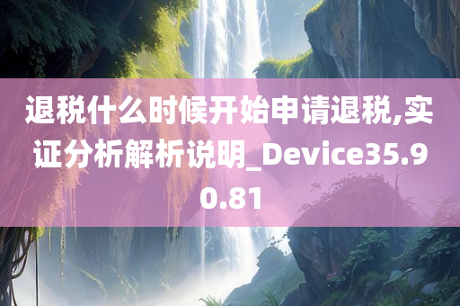 退税什么时候开始申请退税,实证分析解析说明_Device35.90.81