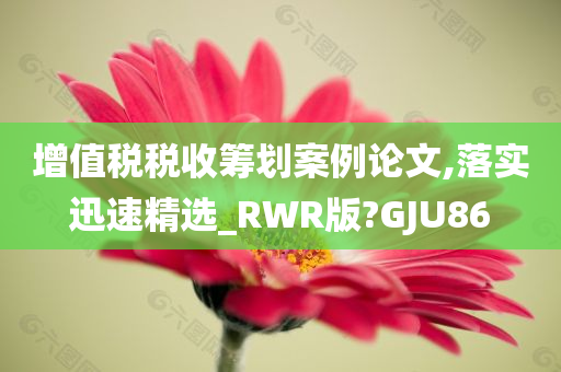 增值税税收筹划案例论文,落实迅速精选_RWR版?GJU86