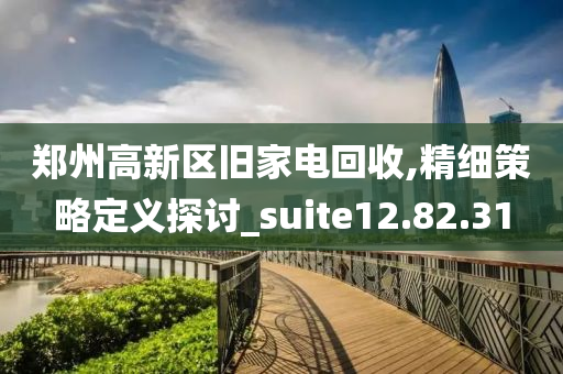 郑州高新区旧家电回收,精细策略定义探讨_suite12.82.31