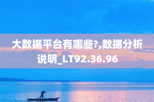 大数据平台有哪些?,数据分析说明_LT92.36.96