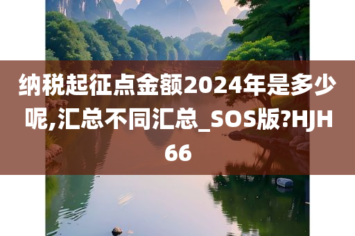 纳税起征点金额2024年是多少呢,汇总不同汇总_SOS版?HJH66