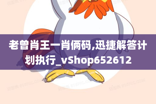 老曾肖王一肖俩码,迅捷解答计划执行_vShop652612