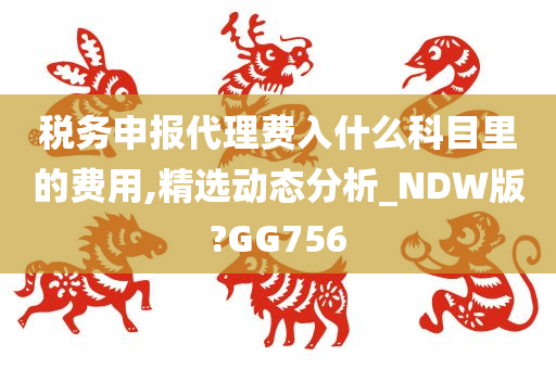 税务申报代理费入什么科目里的费用,精选动态分析_NDW版?GG756