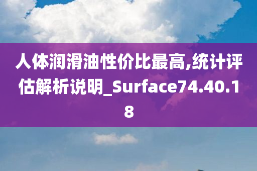 人体润滑油性价比最高,统计评估解析说明_Surface74.40.18