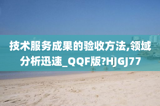 技术服务成果的验收方法,领域分析迅速_QQF版?HJGJ77