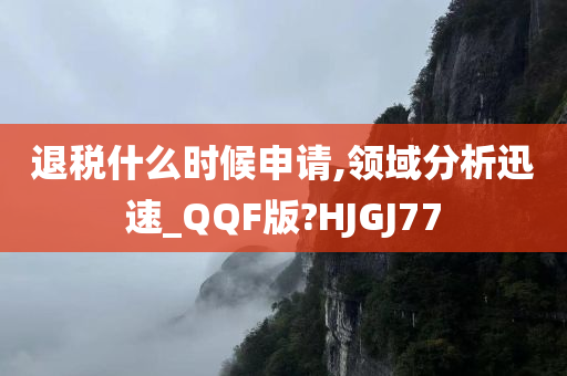 退税什么时候申请,领域分析迅速_QQF版?HJGJ77