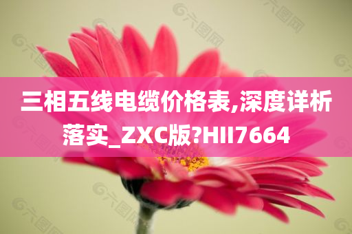 三相五线电缆价格表,深度详析落实_ZXC版?HII7664