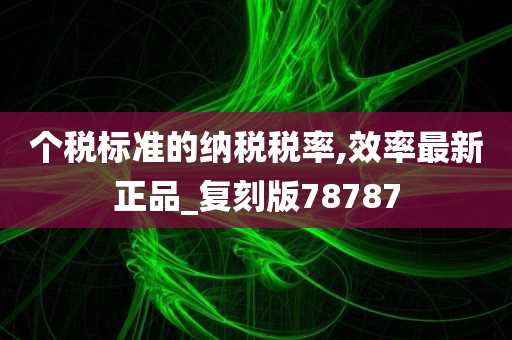 个税标准的纳税税率,效率最新正品_复刻版78787