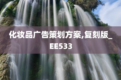 化妆品广告策划方案,复刻版_EE533