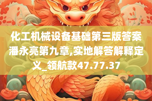 化工机械设备基础第三版答案潘永亮第九章,实地解答解释定义_领航款47.77.37