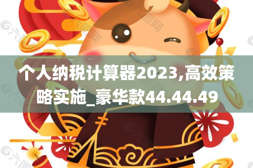 个人纳税计算器2023,高效策略实施_豪华款44.44.49