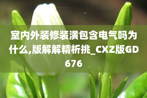 室内外装修装潢包含电气吗为什么,版解解精析挑_CXZ版GD676