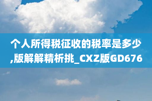 个人所得税征收的税率是多少,版解解精析挑_CXZ版GD676