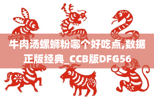 牛肉汤螺蛳粉哪个好吃点,数据正版经典_CCB版DFG56