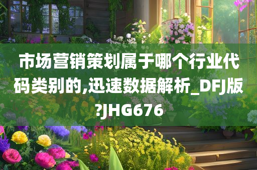 市场营销策划属于哪个行业代码类别的,迅速数据解析_DFJ版?JHG676