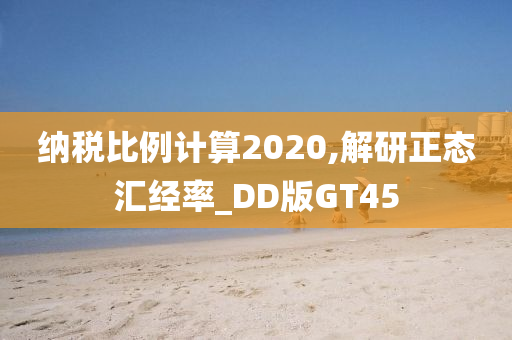 纳税比例计算2020,解研正态汇经率_DD版GT45