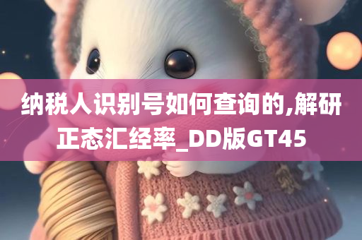 纳税人识别号如何查询的,解研正态汇经率_DD版GT45