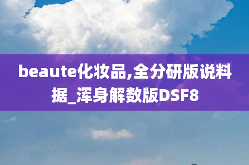 beaute化妆品,全分研版说料据_浑身解数版DSF8