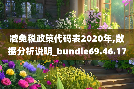 减免税政策代码表2020年,数据分析说明_bundle69.46.17