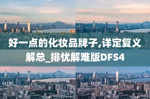 好一点的化妆品牌子,详定复义解总_排忧解难版DFS4