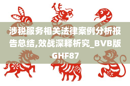 涉税服务相关法律案例分析报告总结,效战深释析究_BVB版GHF87