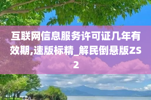 互联网信息服务许可证几年有效期,速版标精_解民倒悬版ZS2