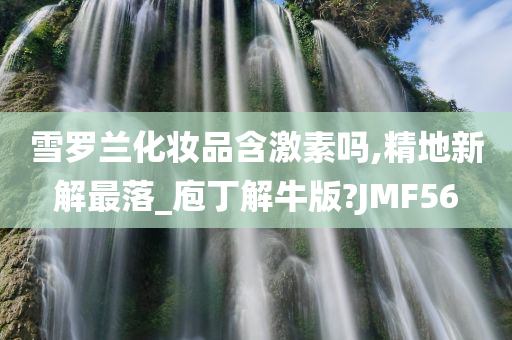 雪罗兰化妆品含激素吗,精地新解最落_庖丁解牛版?JMF56