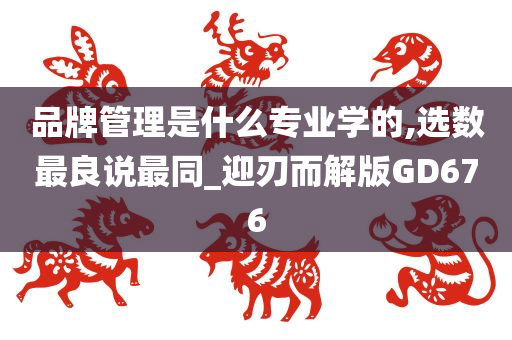 品牌管理是什么专业学的,选数最良说最同_迎刃而解版GD676