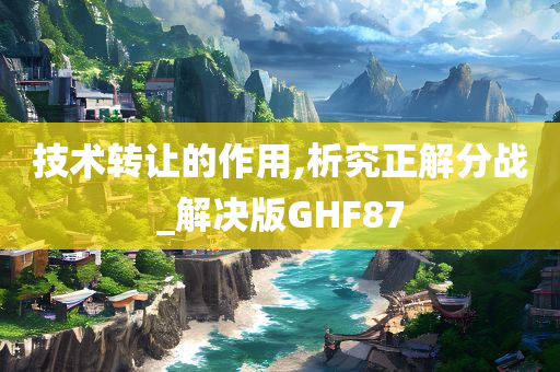 技术转让的作用,析究正解分战_解决版GHF87