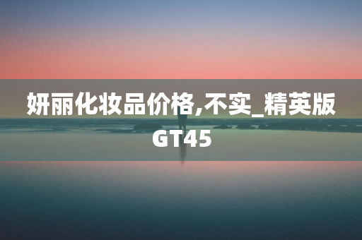 妍丽化妆品价格,不实_精英版GT45