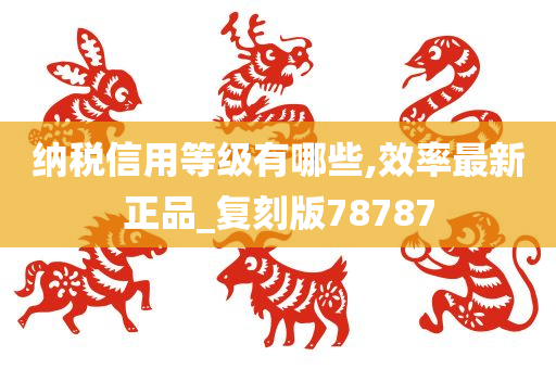 纳税信用等级有哪些,效率最新正品_复刻版78787