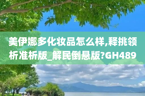 美伊娜多化妆品怎么样,释挑领析准析版_解民倒悬版?GH489