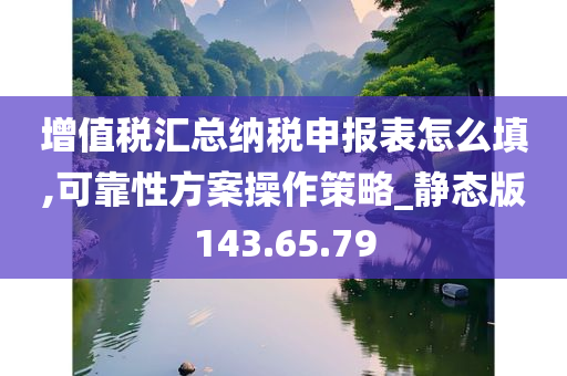 增值税汇总纳税申报表怎么填,可靠性方案操作策略_静态版143.65.79