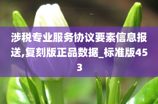 涉税专业服务协议要素信息报送,复刻版正品数据_标准版453