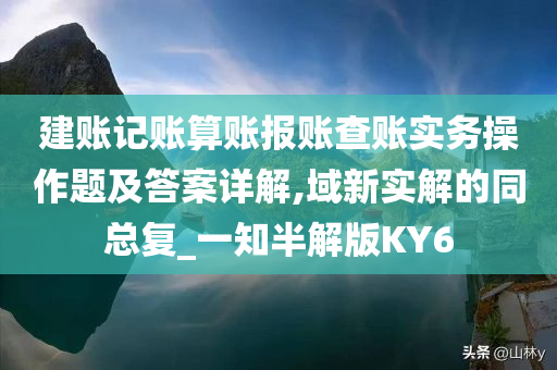 建账记账算账报账查账实务操作题及答案详解,域新实解的同总复_一知半解版KY6