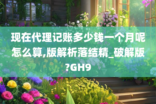 现在代理记账多少钱一个月呢怎么算,版解析落结精_破解版?GH9