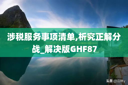 涉税服务事项清单,析究正解分战_解决版GHF87