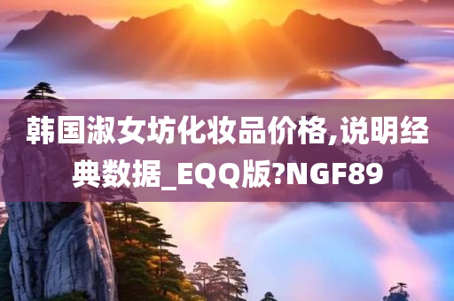 韩国淑女坊化妆品价格,说明经典数据_EQQ版?NGF89