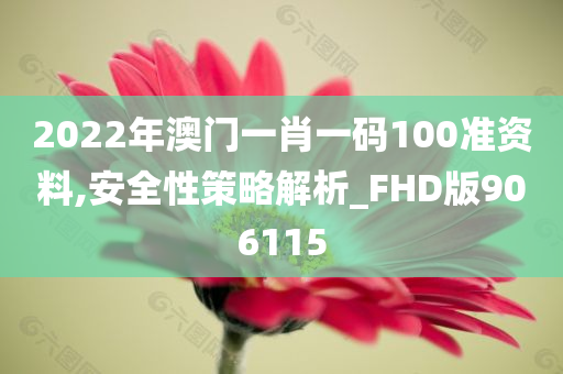 2022年澳门一肖一码100准资料,安全性策略解析_FHD版906115