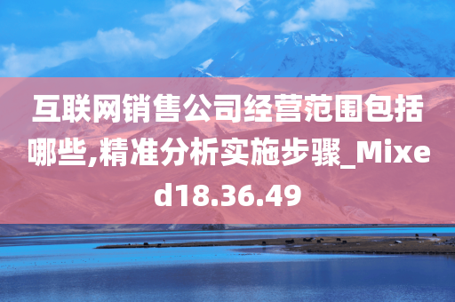 互联网销售公司经营范围包括哪些,精准分析实施步骤_Mixed18.36.49