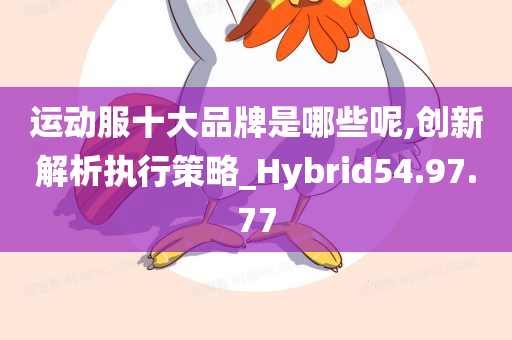 运动服十大品牌是哪些呢,创新解析执行策略_Hybrid54.97.77