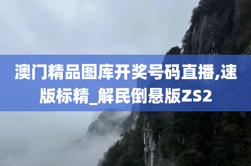 澳门精品图库开奖号码直播,速版标精_解民倒悬版ZS2