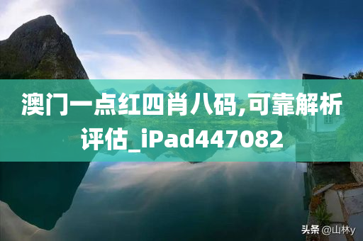 澳门一点红四肖八码,可靠解析评估_iPad447082