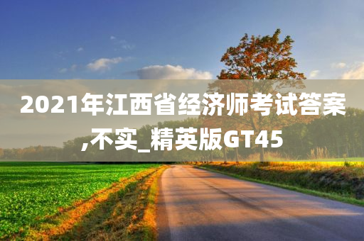 2021年江西省经济师考试答案,不实_精英版GT45