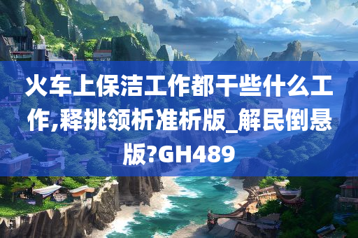 火车上保洁工作都干些什么工作,释挑领析准析版_解民倒悬版?GH489