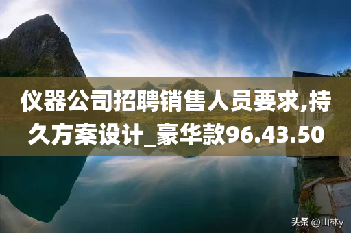 仪器公司招聘销售人员要求,持久方案设计_豪华款96.43.50