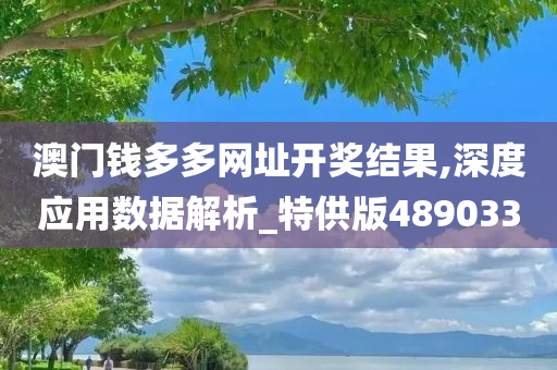 澳门钱多多网址开奖结果,深度应用数据解析_特供版489033